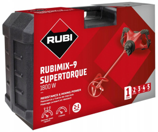 Mieszarka Rubi RUBIMIX-9 SUPERTORQUE w walizce