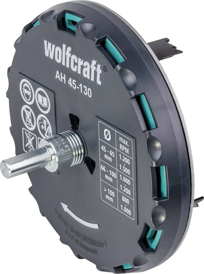 Wolfcraft otwornica regulowana 45-130mm