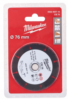Milwaukee Uniwersalna tarcza tnąca z nasypem z węglika 76 mm