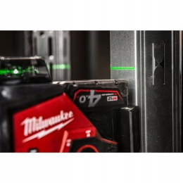 Milwaukee laser płaszczyznowy 3x360 M12 3PL-0C, wiązka zielona