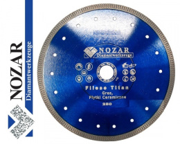 NOZAR tarcza diamentowa Fliese Titan Blau 250/25,4mm 1,6x10