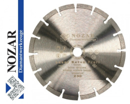 NOZAR tarcza diamentowa Laser Beton Profi 230x22,23 mm 16 Segmentowa NVP