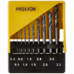 Proxxon - Zestaw Wierteł HSS - Ø 0,5- 0,8-1,0-1, 2-1, 5-2, 0-3,0 MM