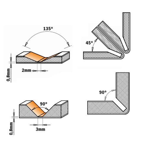 CMT Frez HM D=18 I=3,3 A=135S=8 do Alucobondu