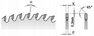 Piła do płyt laminowanych CMT HW D=190 F=30 Z=64 K=2,8/2,2