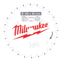 Milwaukee tarcza pilarska 165x20x1.6x24ATB