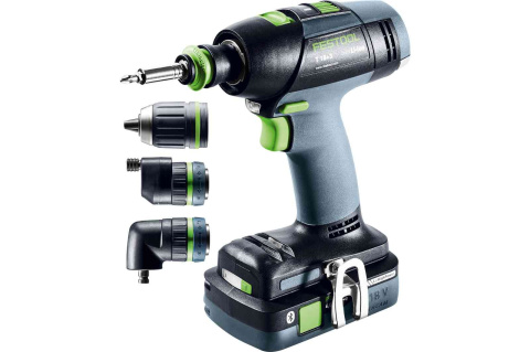 Festool T 18 3 HPC 4,0 I-Set Akumulatorowa wiertarko-wkrętarka + kaseta z bitami 769138