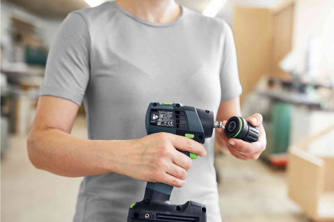 Festool TXS 18 C 3,0-Plus Akumulatorowa wiertarko-wkrętarka+ kaseta z bitami 769138