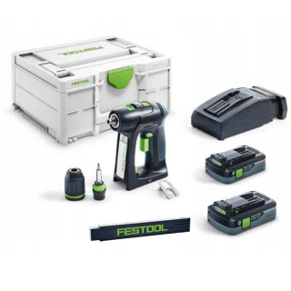 Festool C 18 HPC 4,0 I-Plus akumulatorowa wiertarko-wkrętarka + miara