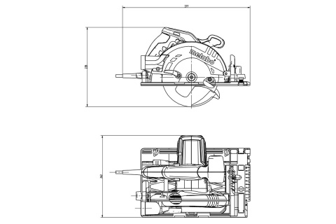 Ręczna pilarka tarczowa KS 55 FS Set Metabo 691064000