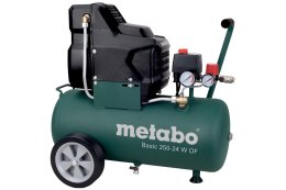 Sprężarka kompresor bezolejowy Metabo Basic 250-24W OF szybkozłączka