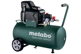 Sprężarka tłokowa bezolejowa kompresor Metabo Basic 250-50 W OF 1F