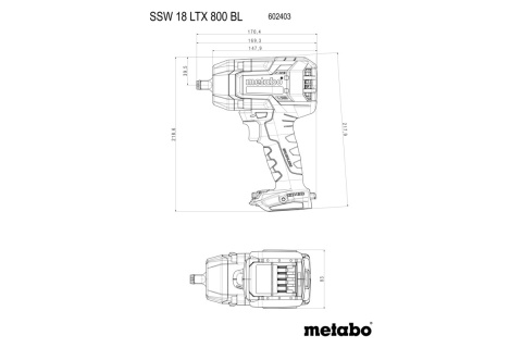 SSW 18 LTX 800 BL AKUMULATOROWY ZAKRĘTAK UDAROWY