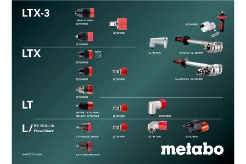 Wiertarko-wkrętarka akumulatorowa Metabo BS 18 LTX BL Q I metaBOX 145 L