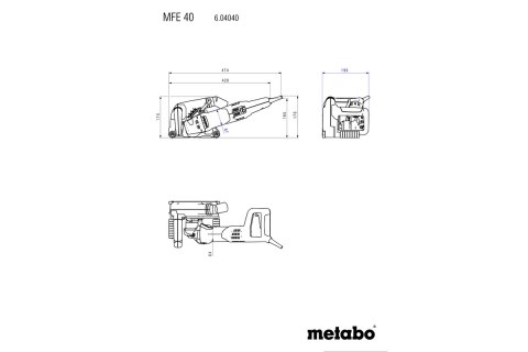 Metabo bruzdownica MFE 40 2 tarcze uniwersalne