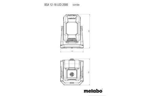 Lampa budowlana akumulatorowa Metabo 12-18V 2000 lm