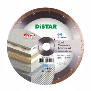 Tarcza diamentowa do gresu DISTAR Hard Ceramics Advanced 1A1R 250mm