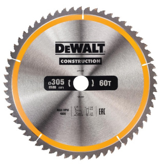 DeWALT TARCZA DO DREWNA 305X30MM 60 ZĘBÓW DT1960