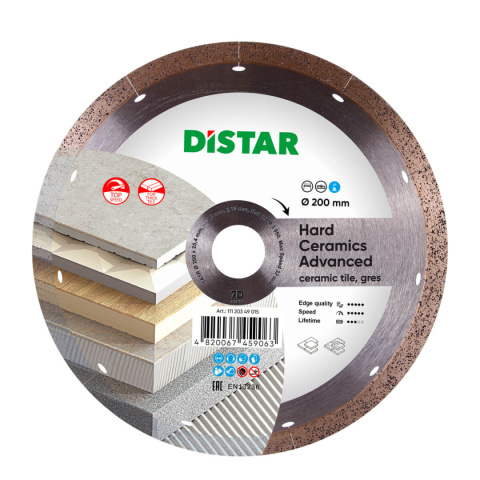 Diamentowa tarcza tnąca Distar 1A1R 200 Hard ceramics Advanced