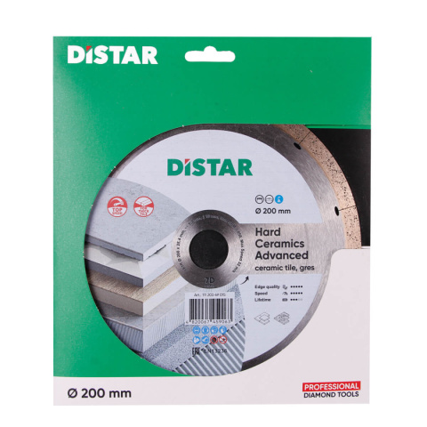 Diamentowa tarcza tnąca Distar 1A1R 200 Hard ceramics Advanced