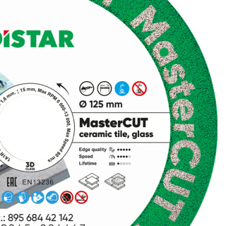 Diamentowa tarcza tnąca Distar 1A1R V 125 MasterCut