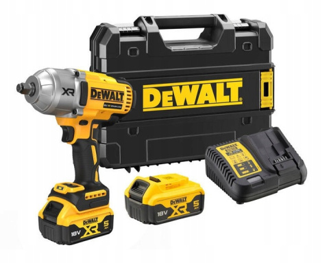 Klucz udarowy DeWalt 18V XR 1/2 1355Nm 2X 5Ah ładowarka walizka