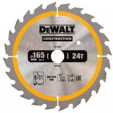 TARCZA DeWalt 165X20MM 24T DC