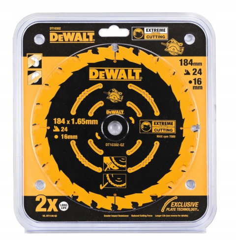 Tarcza do drewna 184mm Extreme 24z DEWALT DT10302