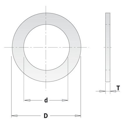 Redukcja do pił CMT 30mm na 25.4mm