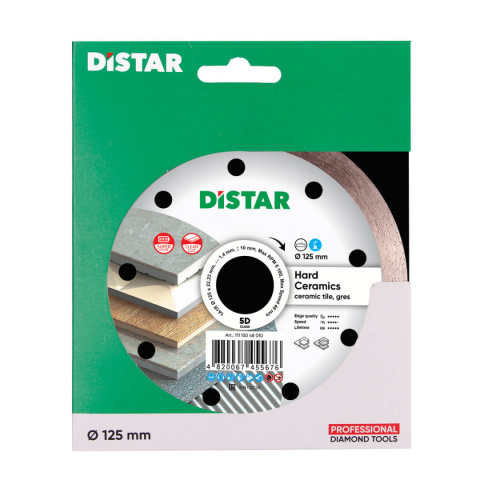 Diamentowa tarcza tnąca Distar 1A1R 125 Hard ceramics