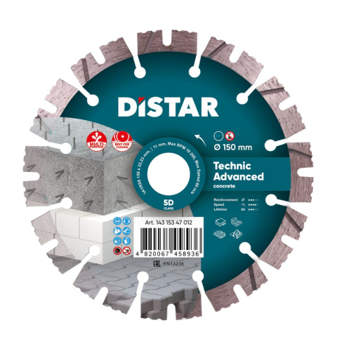 Diamentowa tarcza tnąca Distar 1A1RSS 150 Technic Advanced