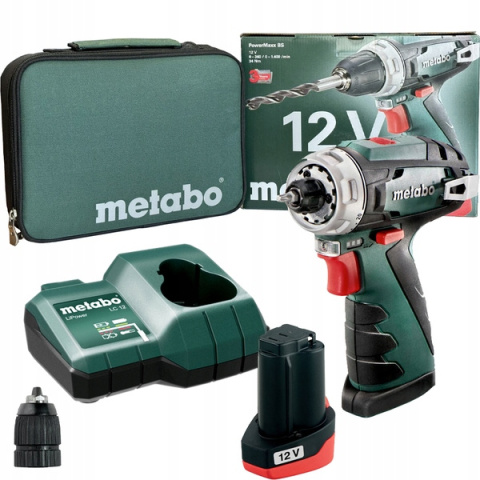 Metabo Wkrętarka aku. PowerMaxx 1X10.8V/2AH LI-ION; Ładowarka LC 40; Torba narzędziowa