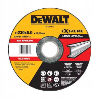 TARCZA DeWalt 230MM X 6.0MM METAL