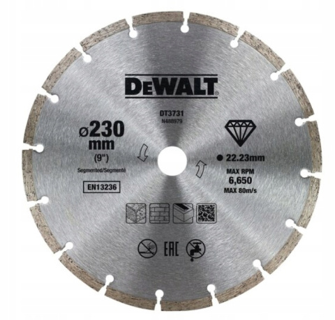 Tarcza Diamentowa Segmentowa DeWalt 230x22.2mm