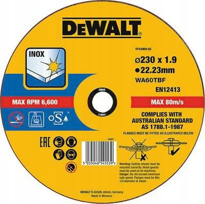 Tarcza do Cięcia DeWalt Thin Cut 230x1.9 INOX