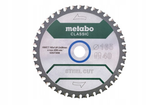 Metabo Tarcza Piła tarczowa do metalu 165x20 Z40 628273000