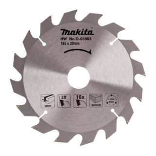 TARCZA TNĄCA ECONOMY MAKITA 185x30MM; 16Z