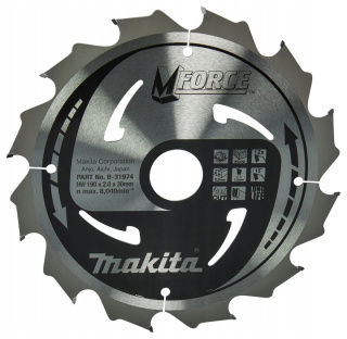 TARCZA TNĄCA MAKITA M-FORCE 190x30MM; 12Z