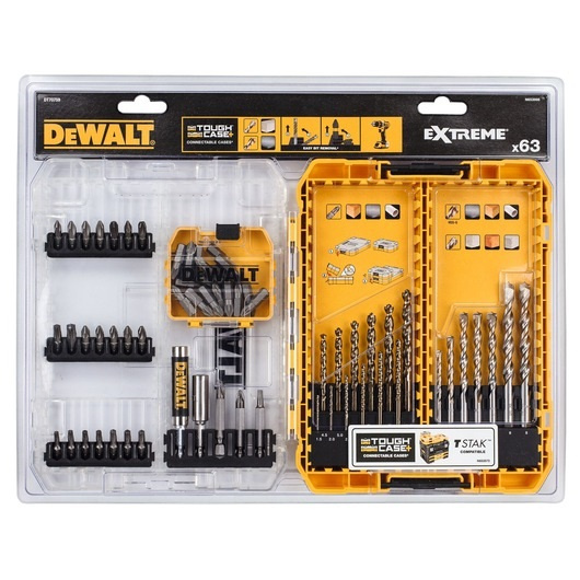 ZESTAW AKCESORI&Oacute;W DEWALT 63-CZ.