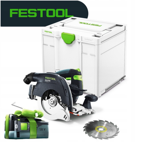 Festool Akumulatorowa ręczna pilarka tarczowa HKC 55 EB-Basic akumulator 5.0 Festool Akumulatorowa ręczna pilarka tarczowa HKC 55 EB-Basic akumulator 5.0