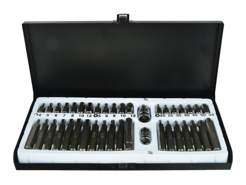 Komplet kluczy GEKO torx CRV 40el. metal box Komplet kluczy GEKO torx CRV 40el. metal box