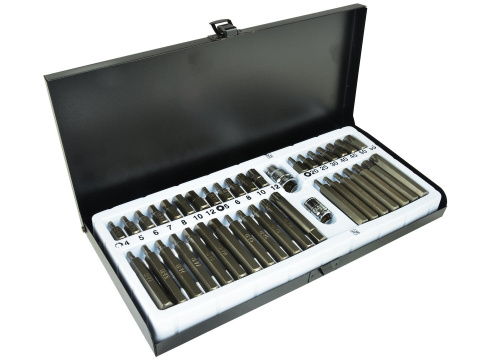 Komplet kluczy GEKO torx CRV 40el. metal box Komplet kluczy GEKO torx CRV 40el. metal box