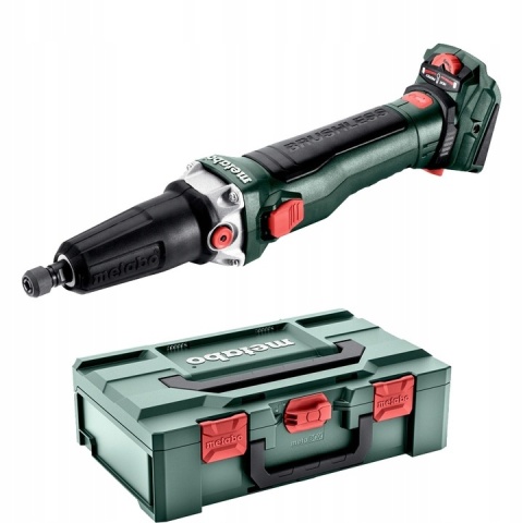 Akumulatorowa szlifierka prosta METABO GVB 18 LTX BL 11-28 18V; metaBOX 145 L