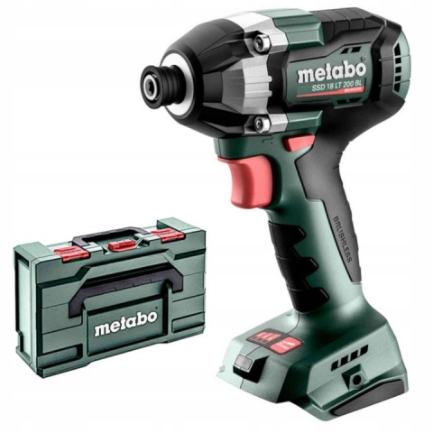 Akumulatorowy zakrętak udarowy Metabo SSD 18 LT 200 BL(carcass) metaBOX 145