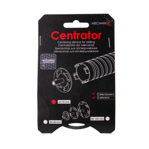 CENTRATOR Distar do wiercenia RS/RM-TX 62/72
