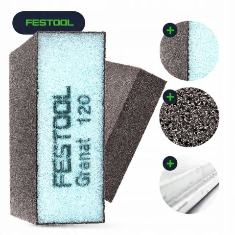Festool Gąbka szlifierska do szlifowania ręcznego 69x98x26 120 6 sztuk