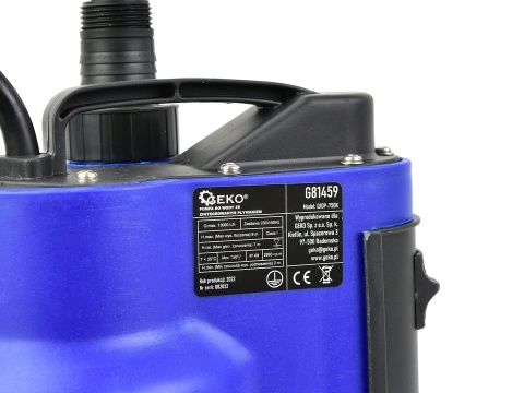 Pompa do brudnej wody GEKO 750W z wbudowanym pływakiem