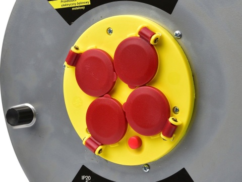 Przedłużacz elektryczny Keltin bębnowy metalowy 3x2,5mm 25m