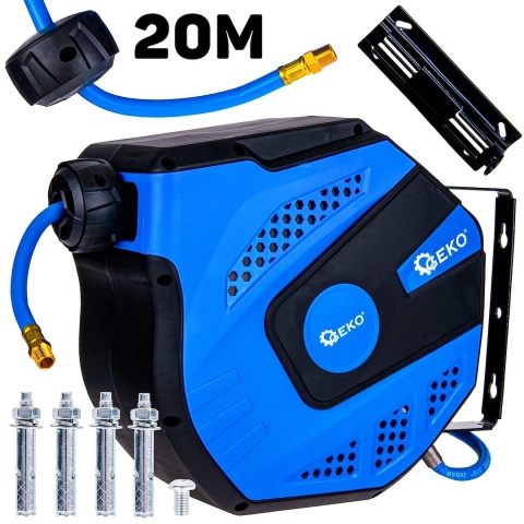 Wąż pneumatyczny na zwijaku GEKO 20m 8x12mm