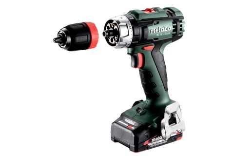 Wiertarko-wkrętarka akum. METABO BS 18 L Quick 18V 2x2Ah LiPOWER; Ładowarka SC 36; metaBOX 145